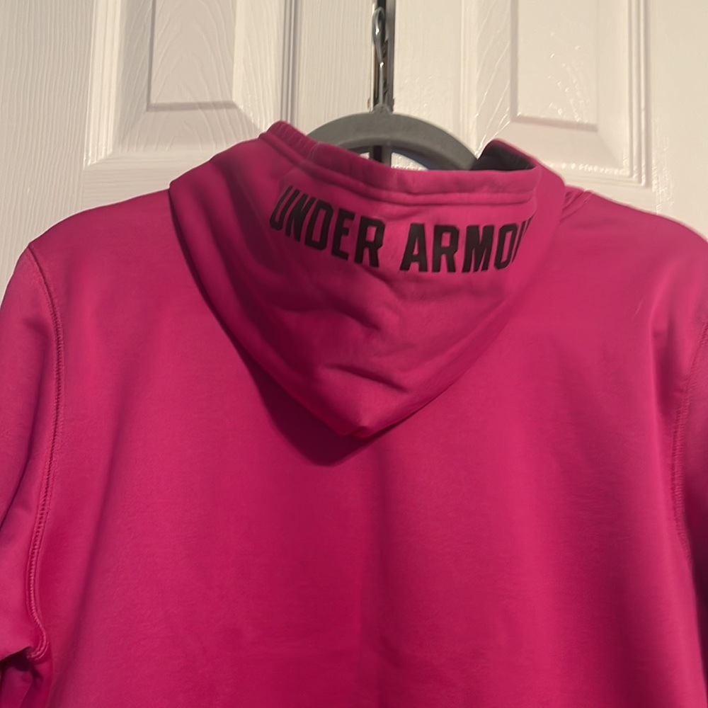 Under Armour kids dri-fit hoodie in magenta pink size youth XL - Picture 7 of 8